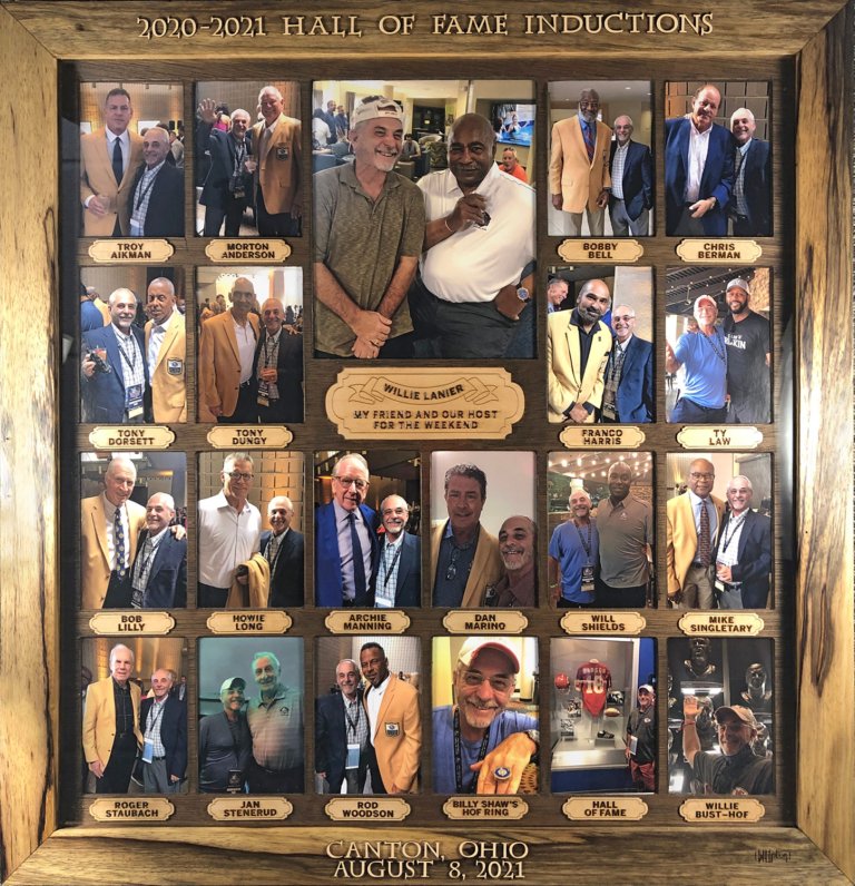 A picture of some people in a frame